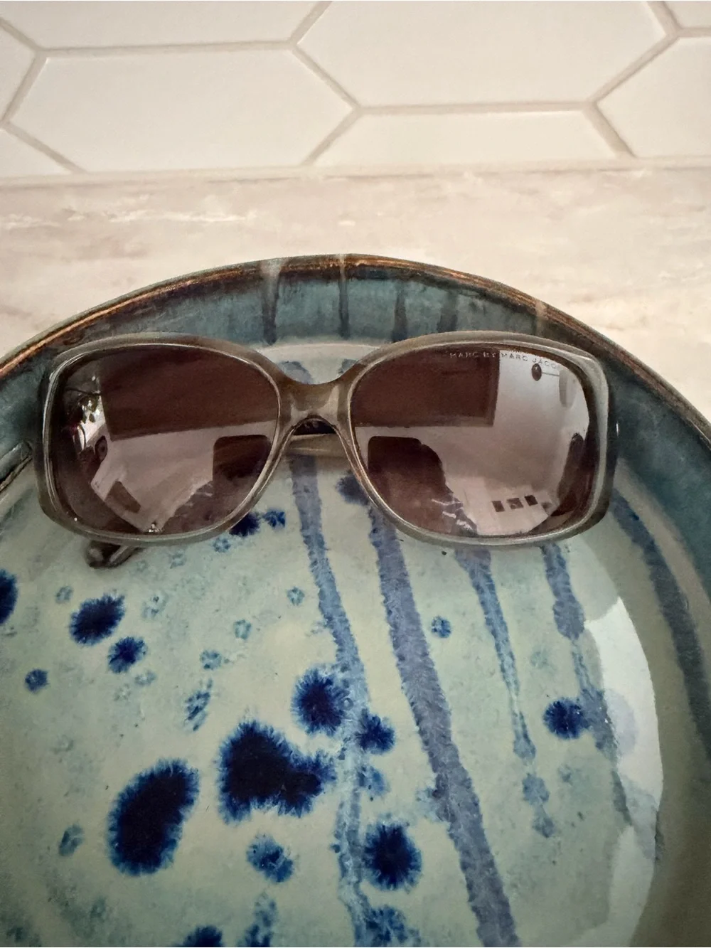 Marc by Marc Jacobs Oversized Butterfly Sunglasses Taupe Brown 57mm